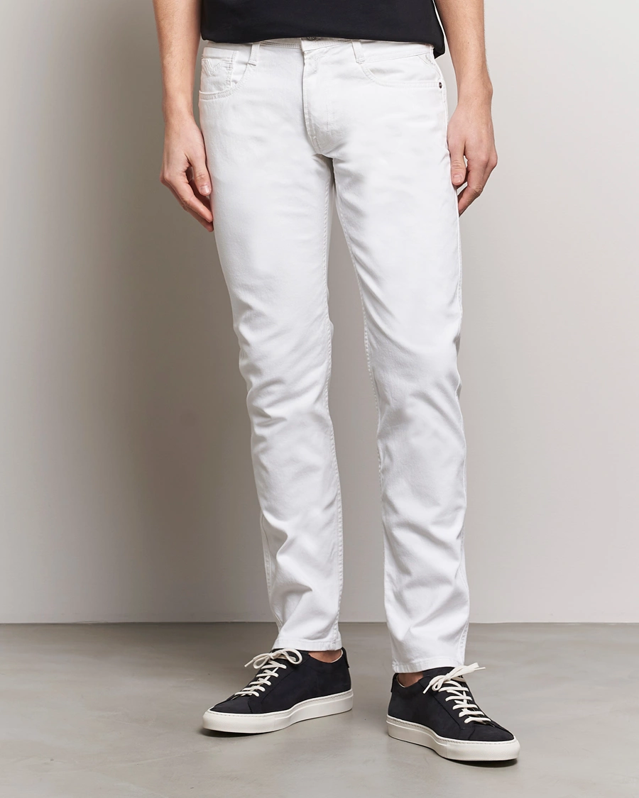 Homme | Jeans Blancs | Replay | Anbass Powerstretch Jeans White