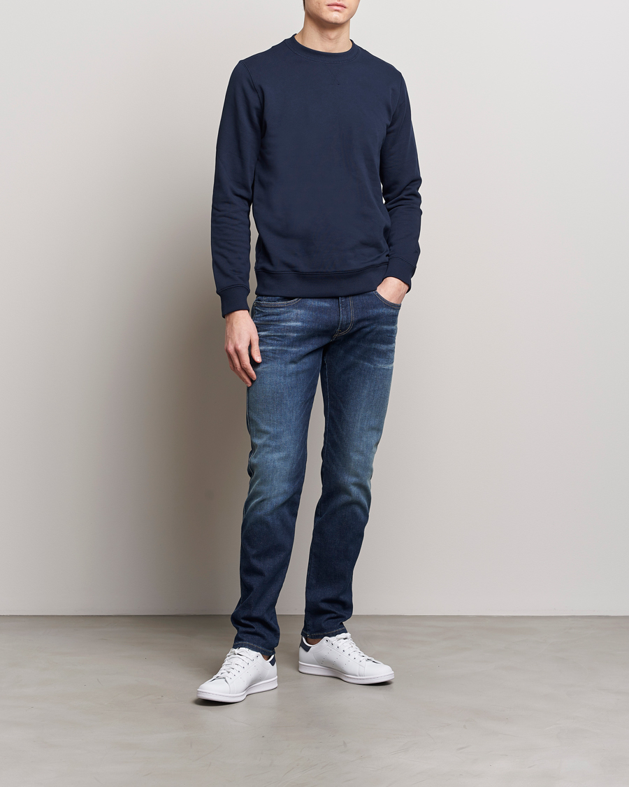 Homme | Jeans | Replay | Anbass Hyperflex Dust Wash Jeans Dark Blue