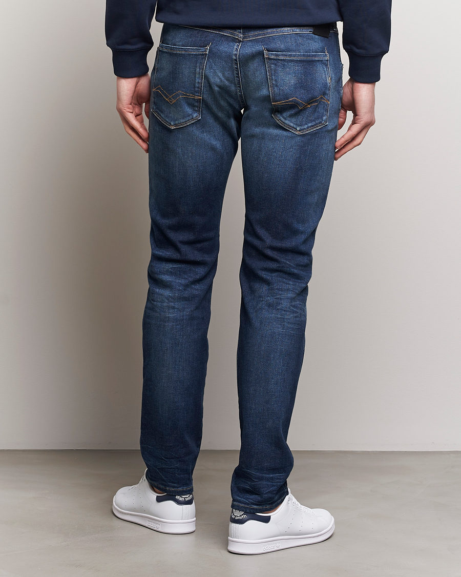 Homme | Jeans | Replay | Anbass Hyperflex Dust Wash Jeans Dark Blue