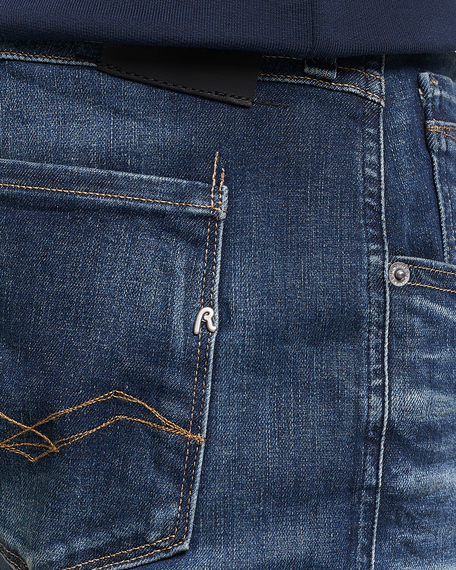 Homme | Jeans | Replay | Anbass Hyperflex Dust Wash Jeans Dark Blue