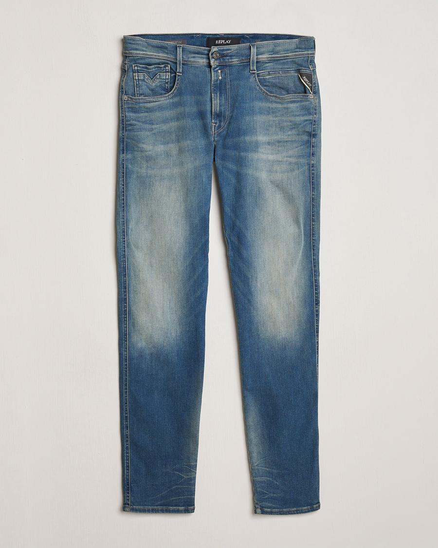 Homme | Jeans | Replay | Anbass Hyperflex Dust Wash Jeans Medium Blue