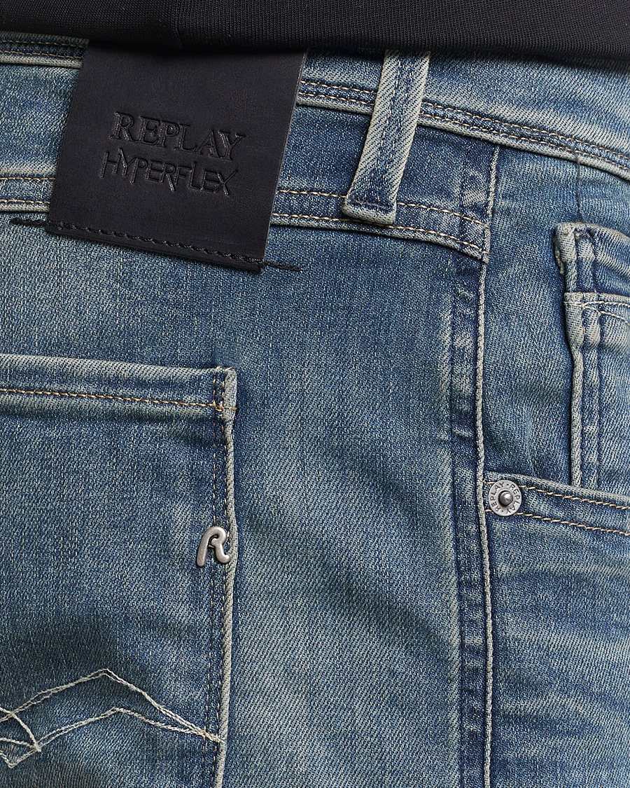 Homme | Jeans | Replay | Anbass Hyperflex Dust Wash Jeans Medium Blue