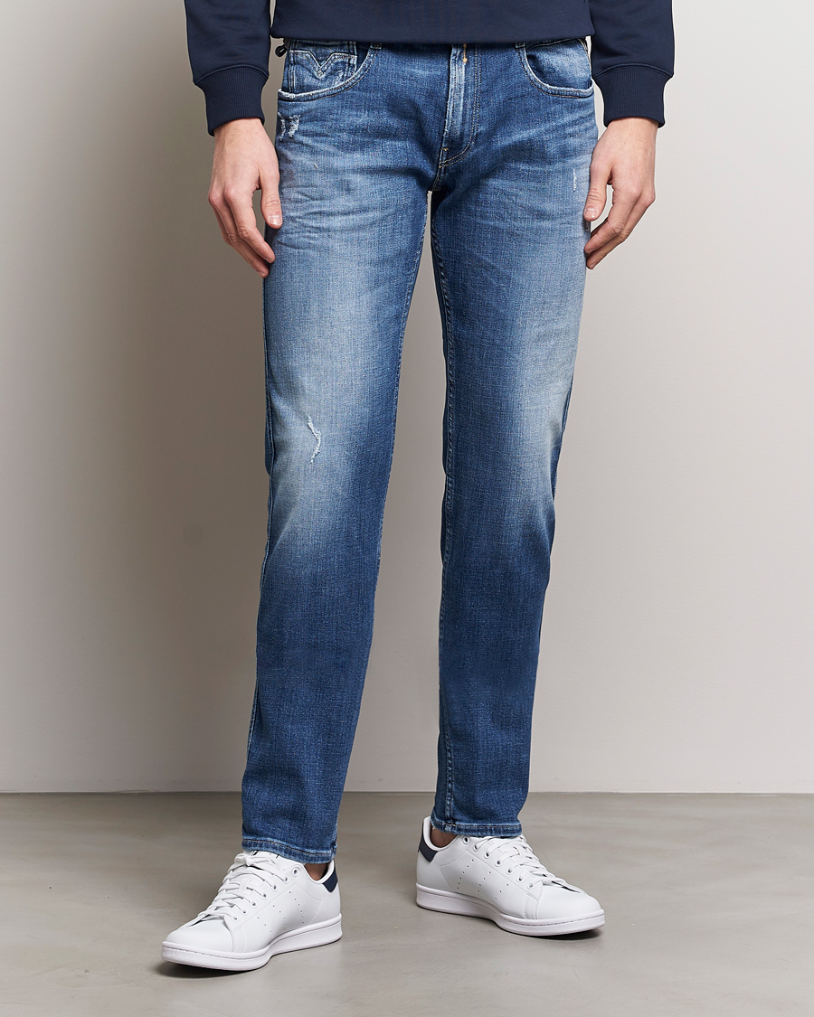 Homme | Vêtements | Replay | Anbass 5 Year Stretch Jeans Medium Blue