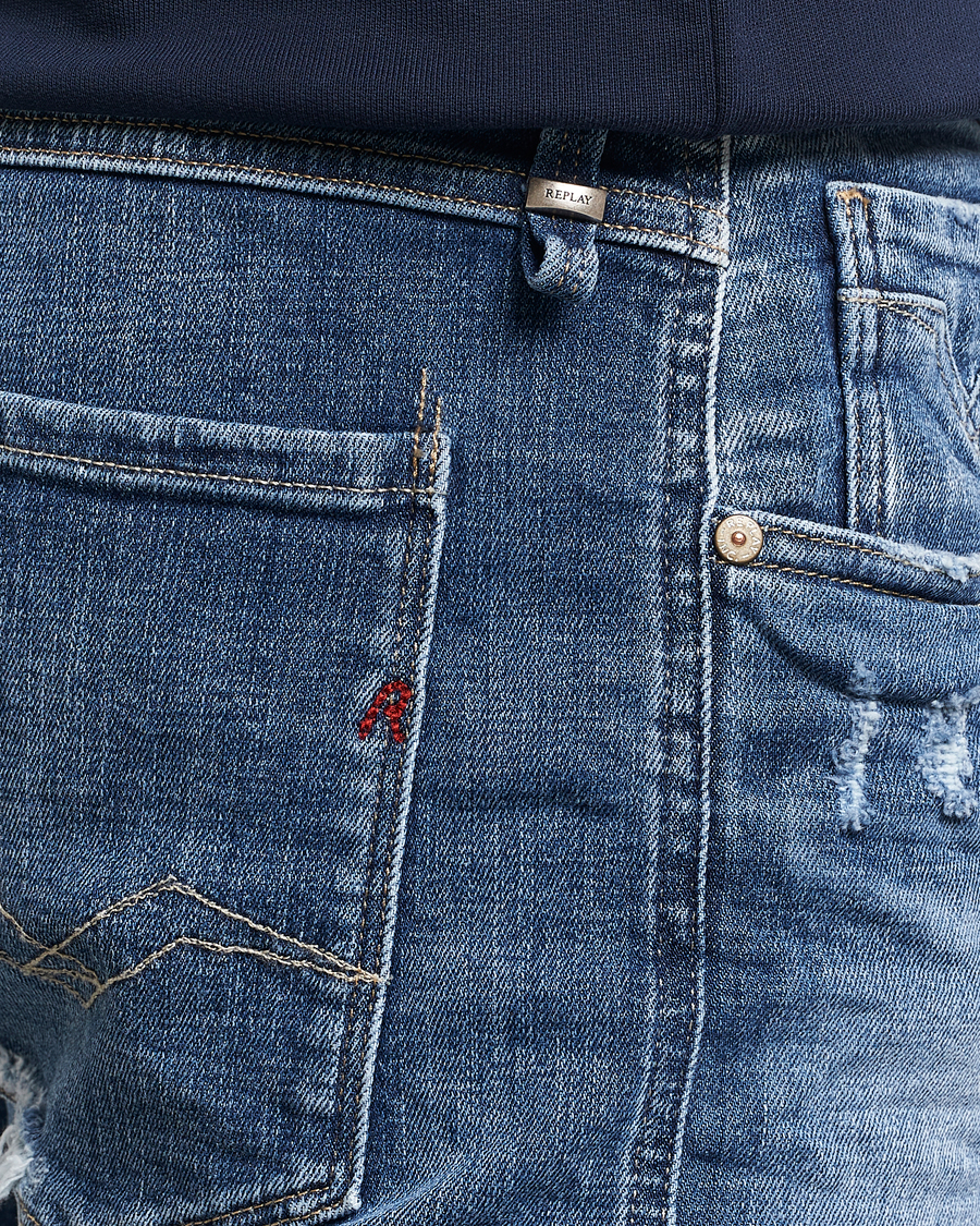 Homme | Jeans | Replay | Anbass 5 Year Stretch Jeans Medium Blue