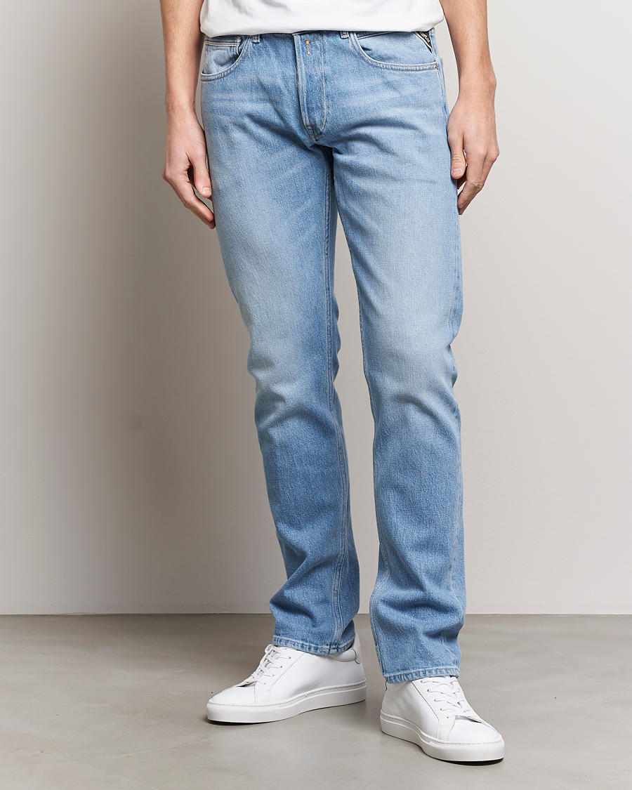 Homme | Jeans | Replay | Grover Straight Fit Stretch Jeans Light Blue