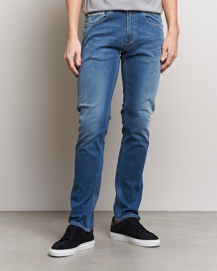 Homme | Jeans Bleus | Replay | Grover Straight Fit Hyperflex Jeans Medium Blue