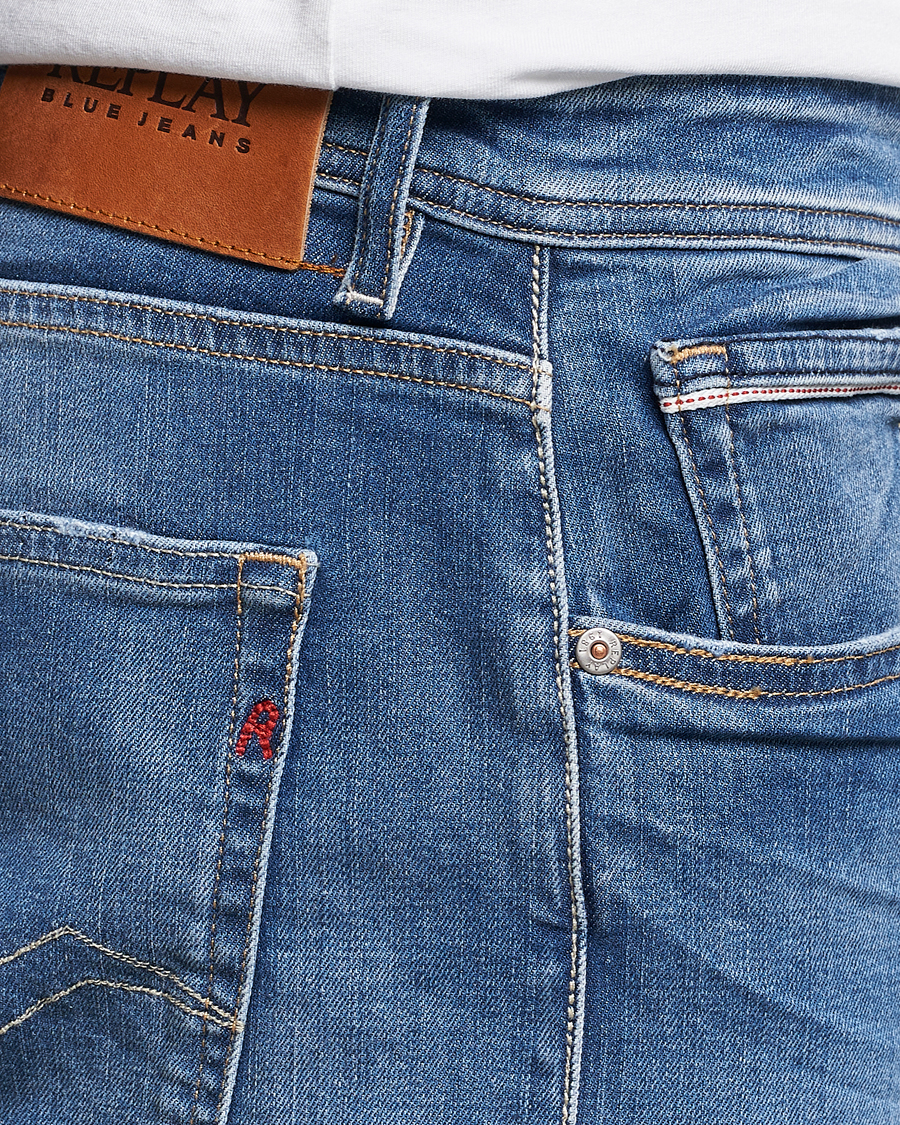 Homme | Jeans | Replay | Grover Straight Fit Stretch Jeans Medium Blue