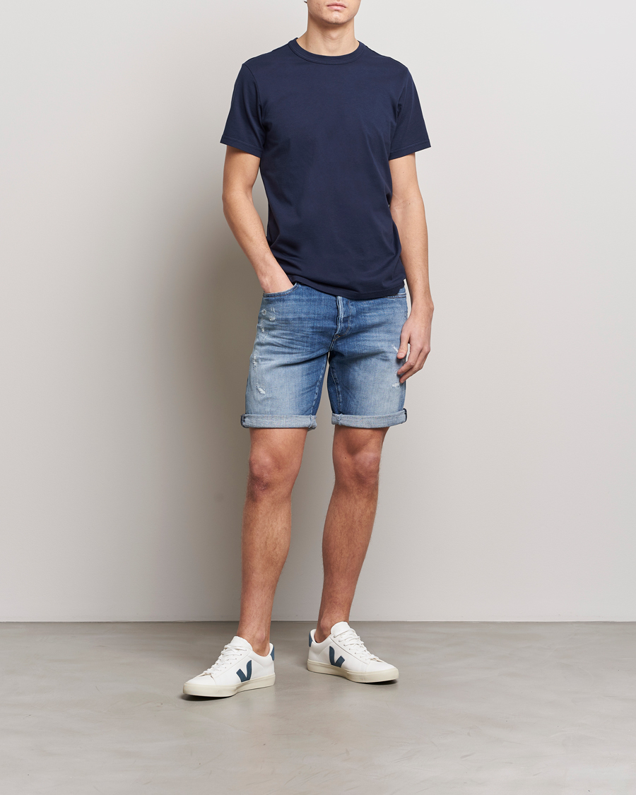Homme | Shorts | Replay | RBJ981 10 Year Wash Denim Shorts Medium Blue