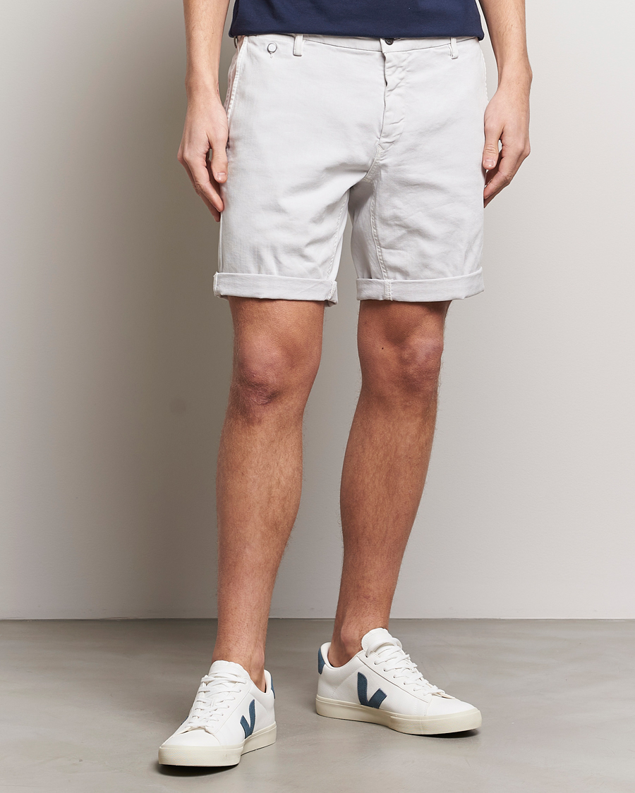 Homme | Shorts Chinos | Replay | Benni Hyperflex Shorts Pearl Grey