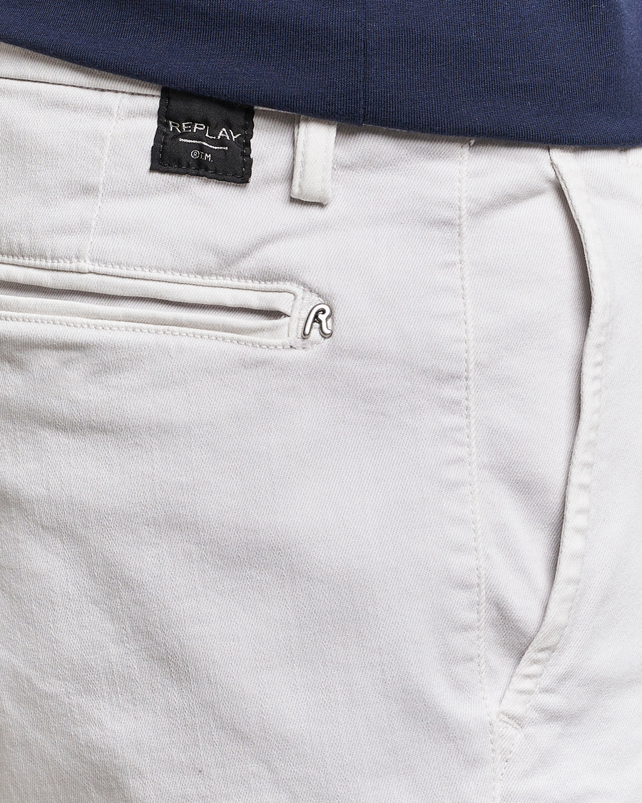 Homme | Shorts | Replay | Benni Hyperflex Shorts Pearl Grey