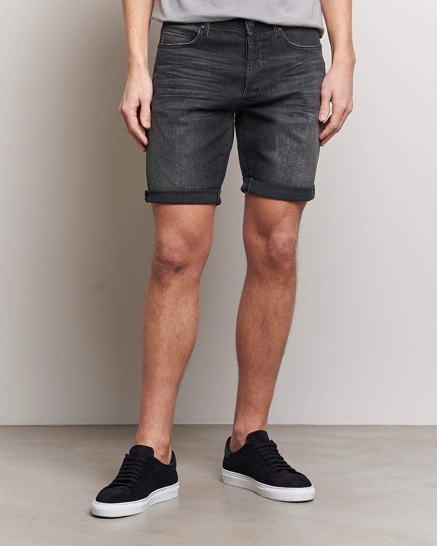 Homme | Shorts | Replay | RBJ901 Super Stretch Bio Denim Shorts Washed Black