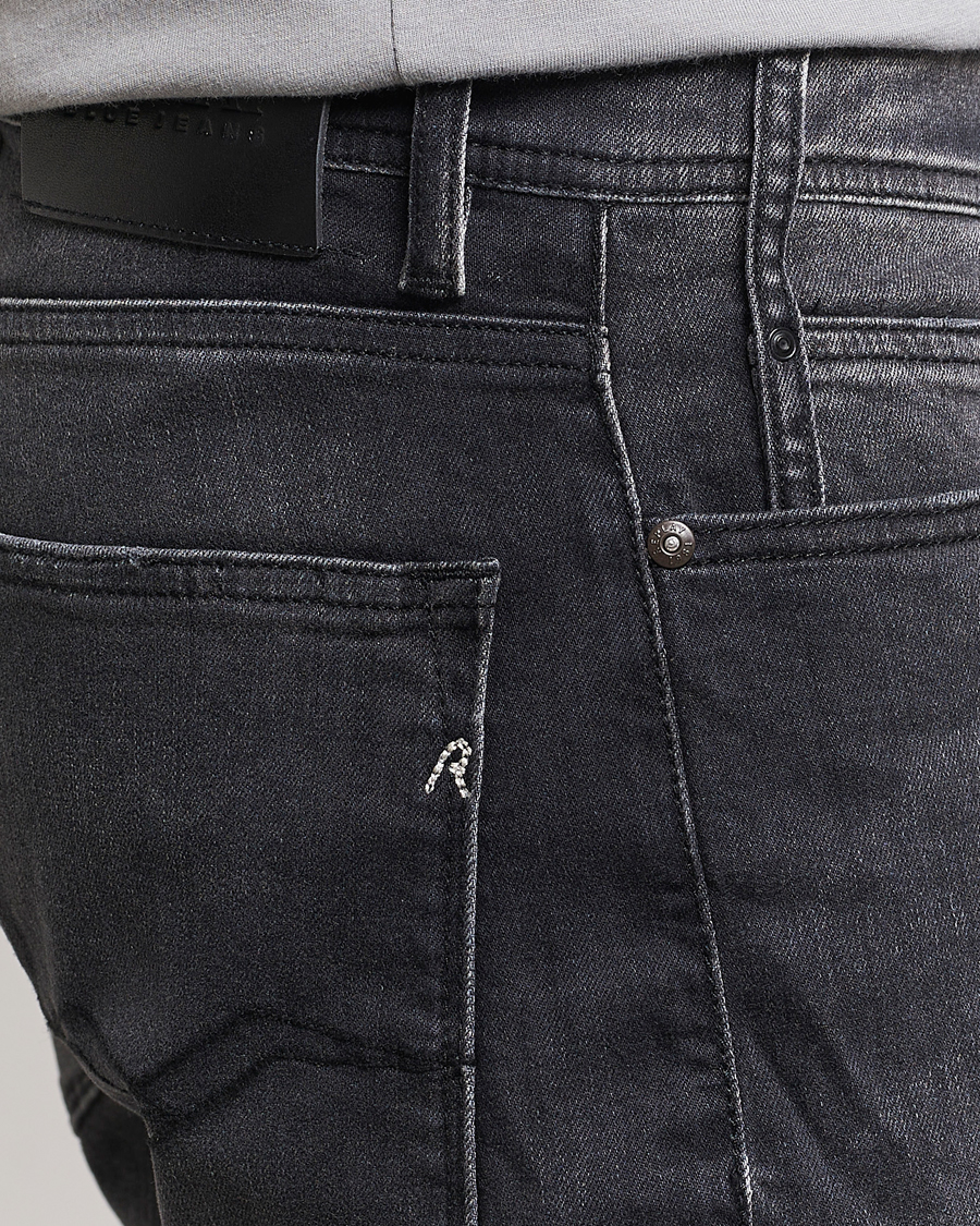 Homme | Shorts | Replay | RBJ981 Super Stretch Bio Denim Shorts Washed Black