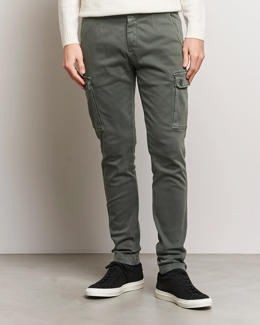 Men | Cargo Trousers | Replay | Anbass Hyperflex X-Lite Cargo Pants Dark Green