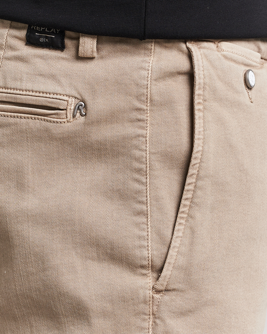 Homme | Pantalons | Replay | Benni Hyperflex X-Lite Chinos Coffee Cream