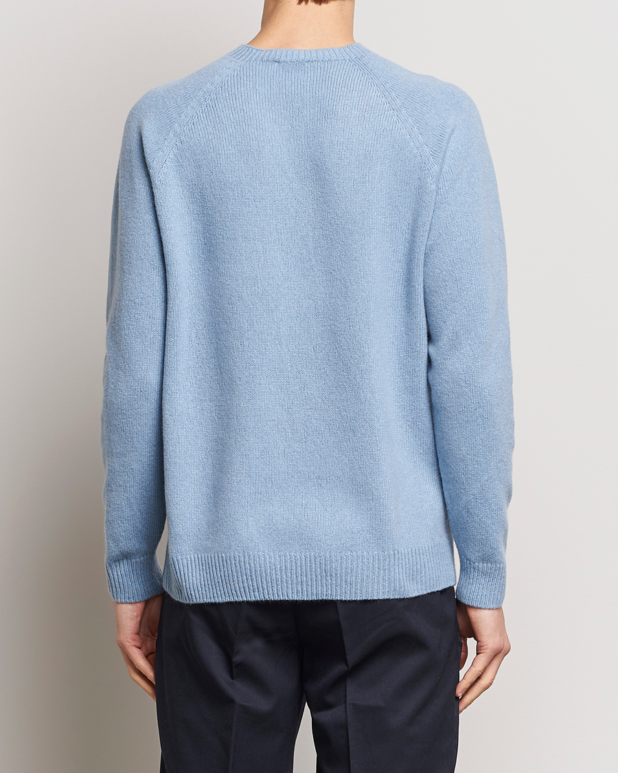 Homme | Pulls Et Tricots | Sunspel | Lambswool Crew Neck Sky Blue