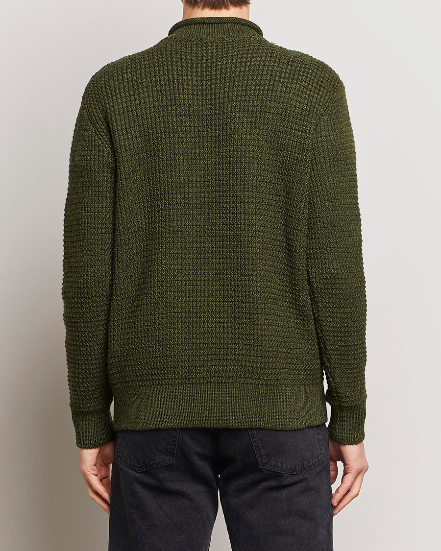 Homme | Pulls Et Tricots | Sunspel | Fisherman Merino Wool Jumper Dark Olive