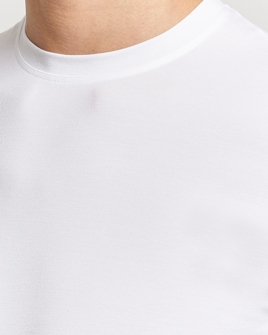 Homme | T-shirts | Zimmerli of Switzerland | Pureness Modal Crew Neck T-Shirt White