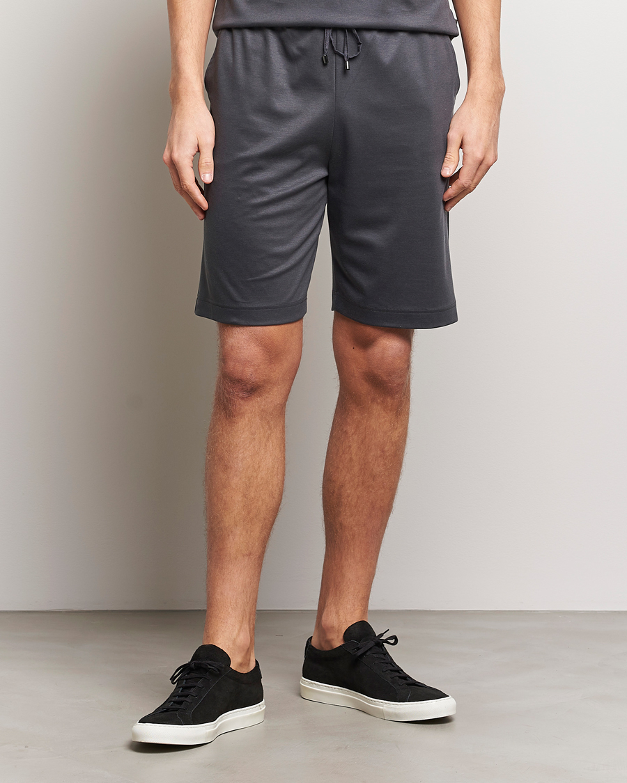 Homme | Pyjamas | Zimmerli of Switzerland | Cotton/Modal Loungewear Shorts Phantom