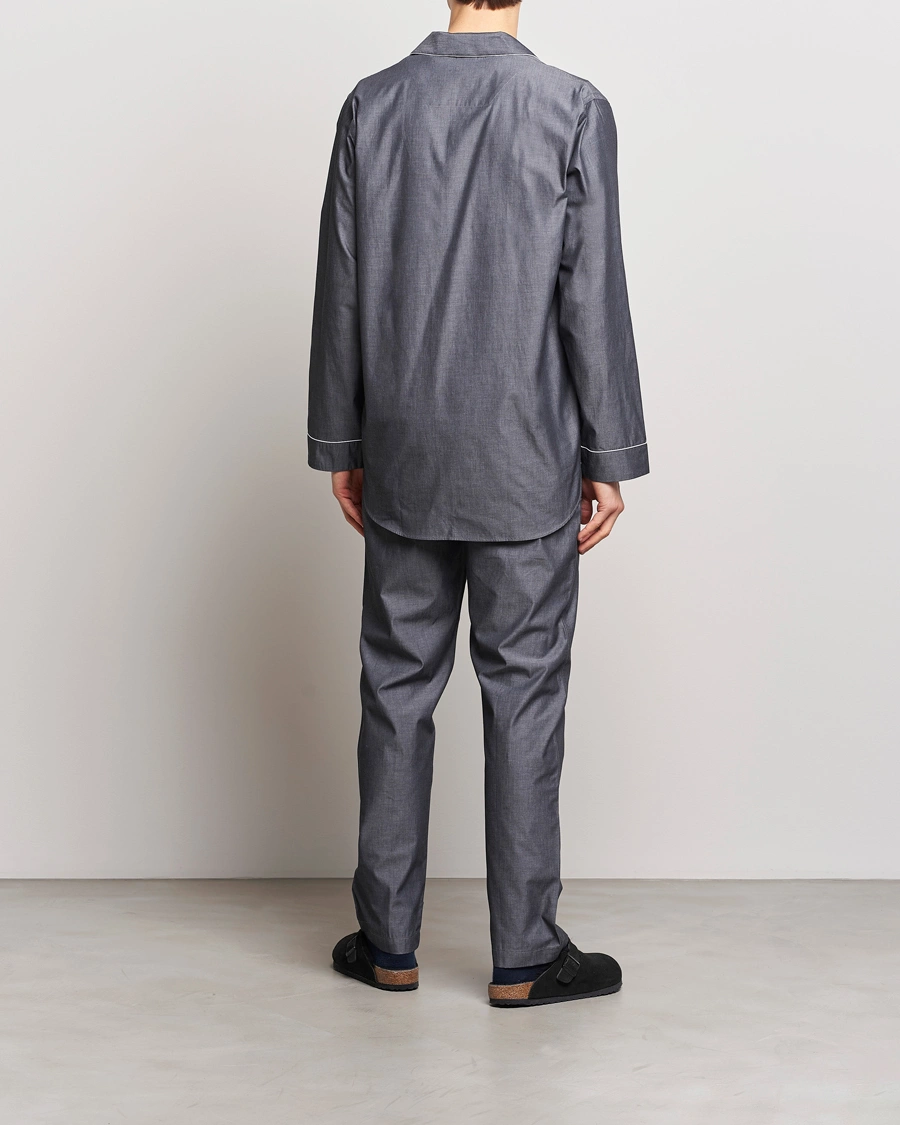 Homme | Pyjamas | Zimmerli of Switzerland | Mercerised Cotton Pyjamas Dark Grey