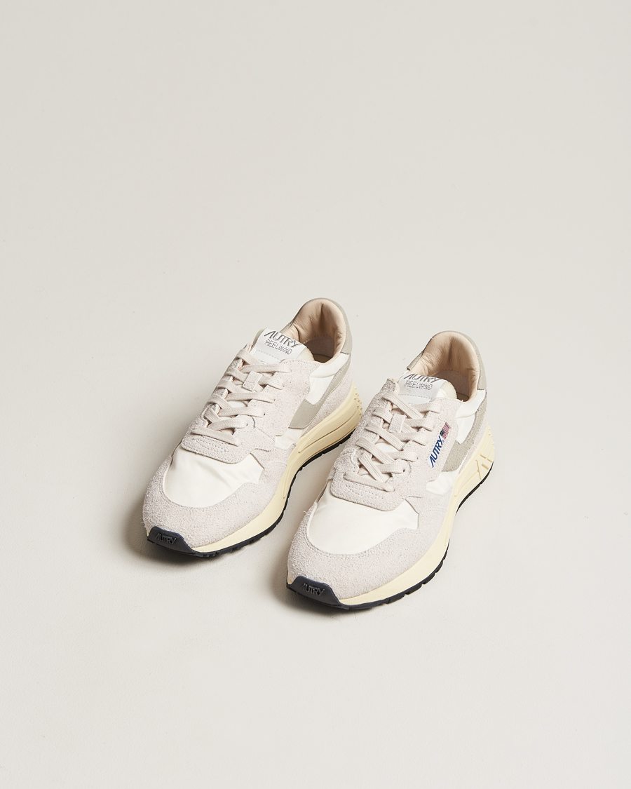 Homme | Chaussures En Daim | Autry | Reelwind Running Sneaker White