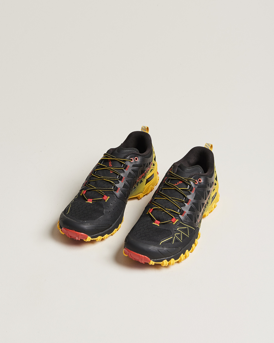 Homme | Chaussures de trail | La Sportiva | Bushido II GTX Trail Running Sneakers Black/Yellow
