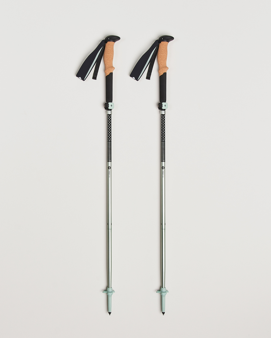 Homme | Accessoires actifs | Black Diamond | Distance FLZ Trekking Poles Black/Foam Green