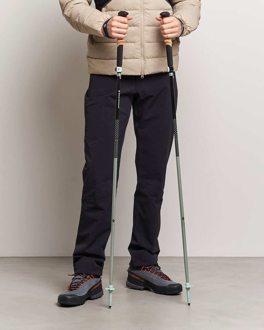 Homme | Accessoires actifs | Black Diamond | Distance FLZ Trekking Poles Black/Foam Green