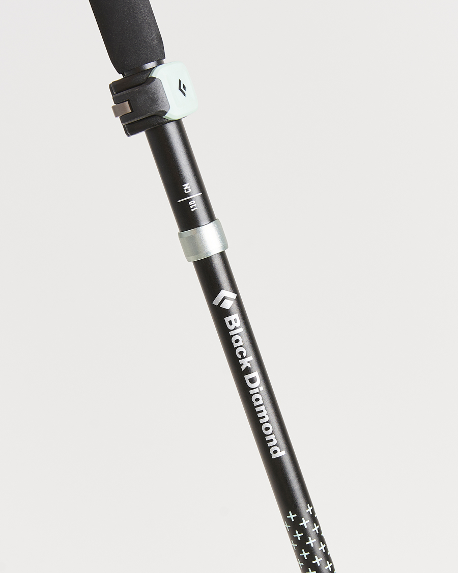 Homme | Accessoires actifs | Black Diamond | Distance FLZ Trekking Poles Black/Foam Green