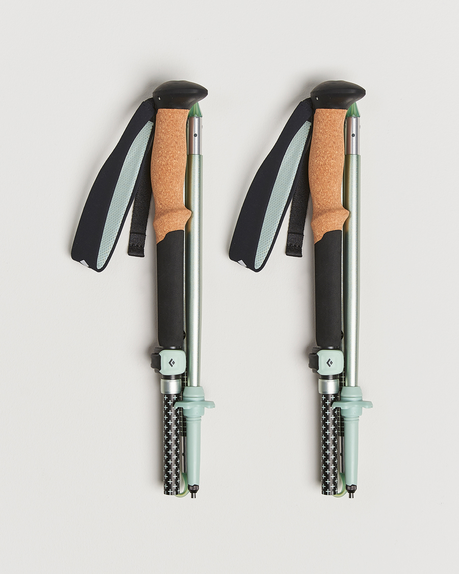 Homme | Accessoires actifs | Black Diamond | Distance FLZ Trekking Poles Black/Foam Green