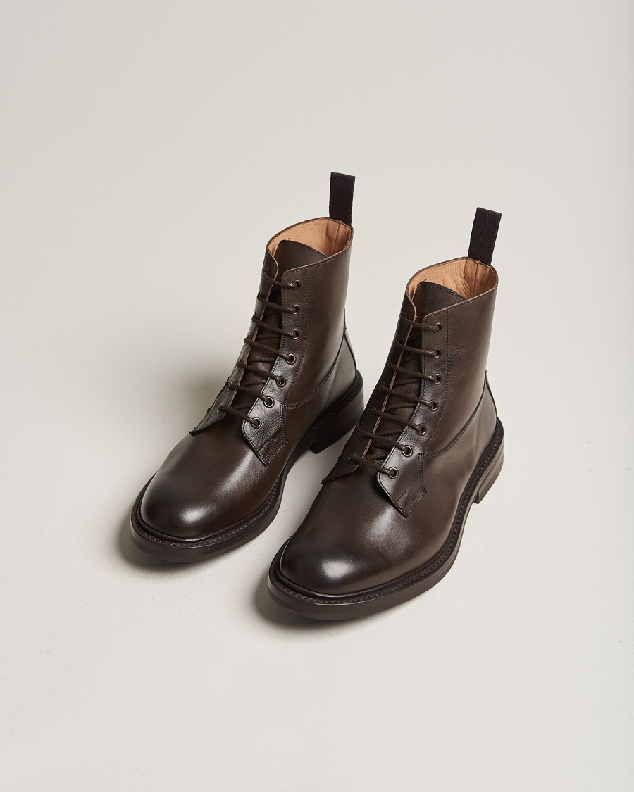Homme | Bottes À Lacets | Tricker's | Burford Dainite Country Boots Espresso