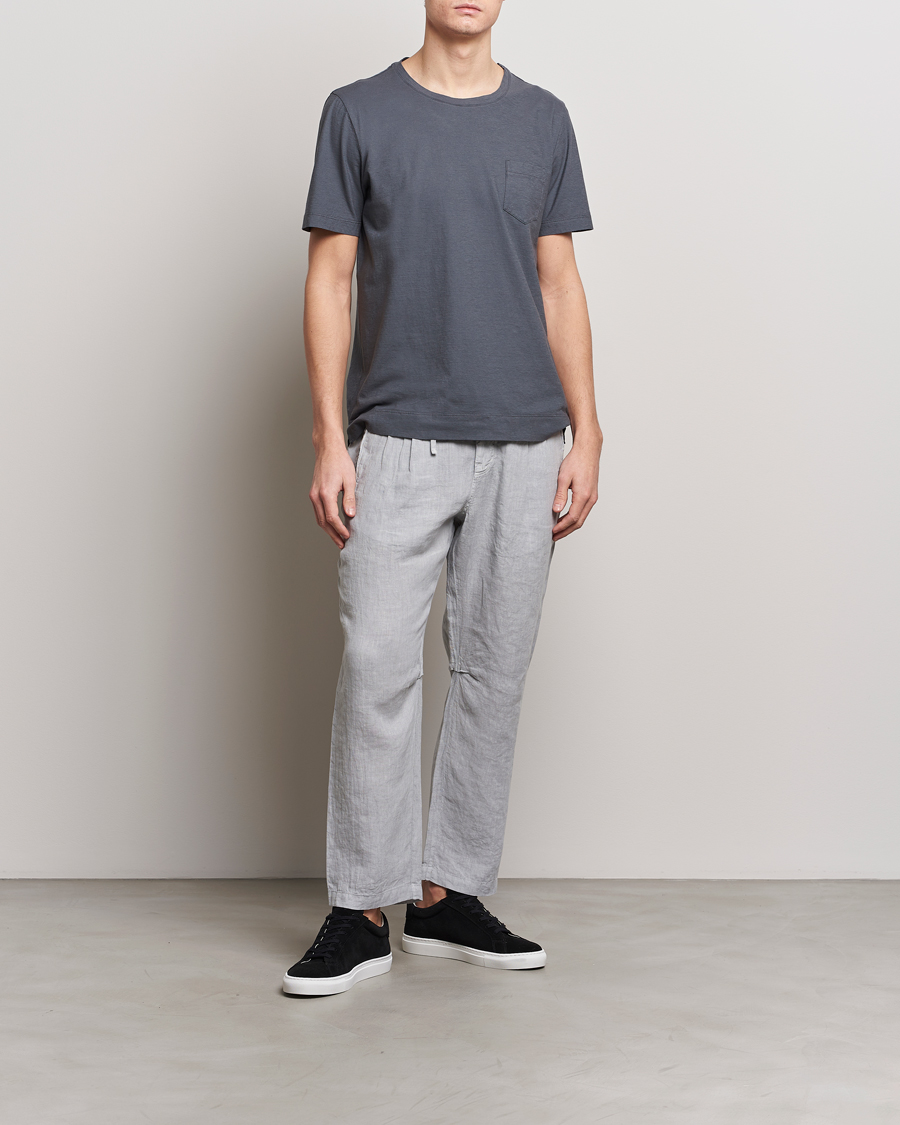 Homme | T-shirts | Massimo Alba | Panarea Watercolor T-Shirt Steel