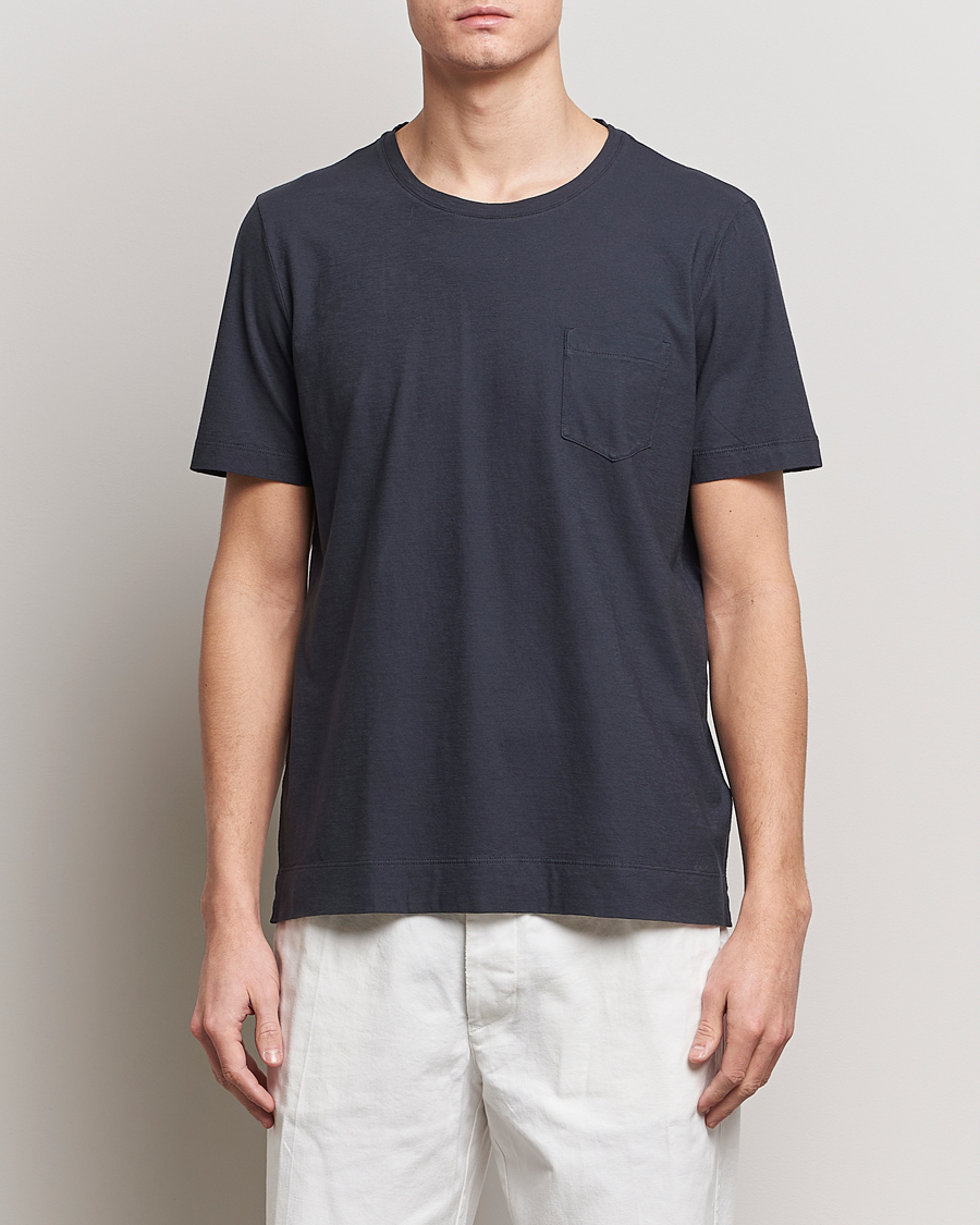 Homme | T-shirts | Massimo Alba | Panarea Watercolor T-Shirt Black