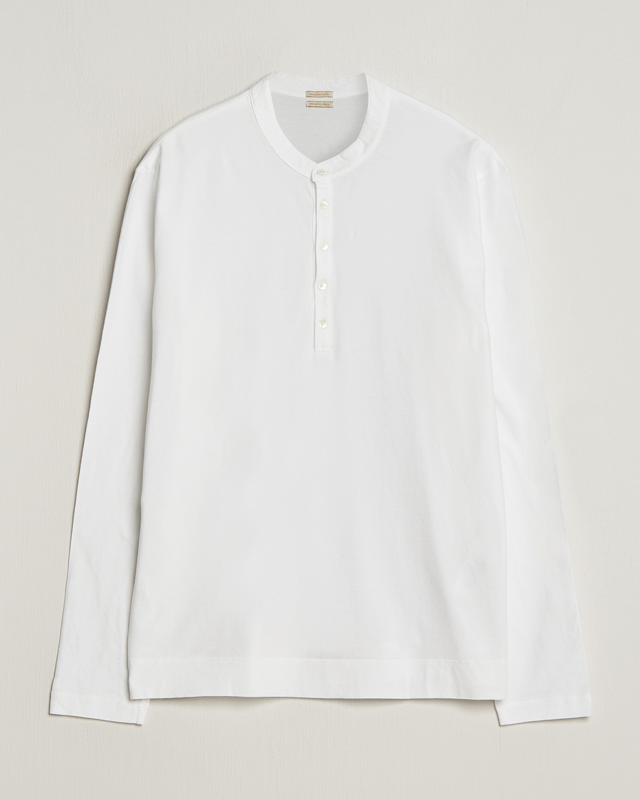 Homme | Pulls Et Tricots | Massimo Alba | Hawai Watercolor Henley White