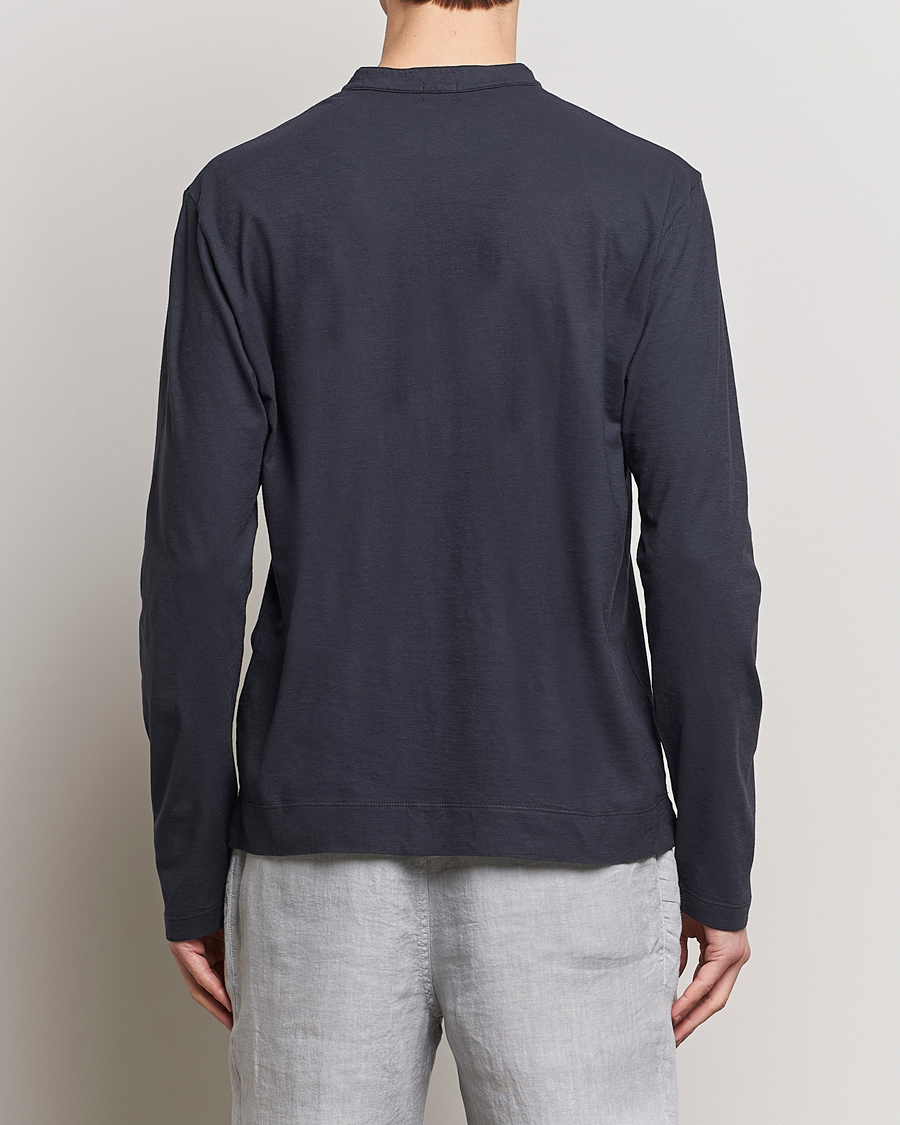 Homme | Pulls Et Tricots | Massimo Alba | Hawai Watercolor Henley Washed Black