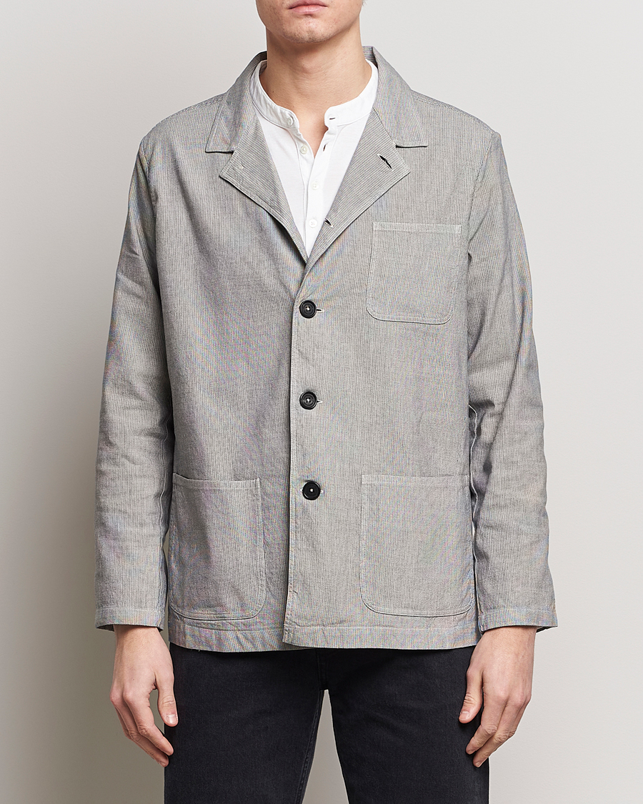 Homme | Manteaux Et Vestes | Massimo Alba | Florida Cotton/Linen Shirt Jacket Light Grey