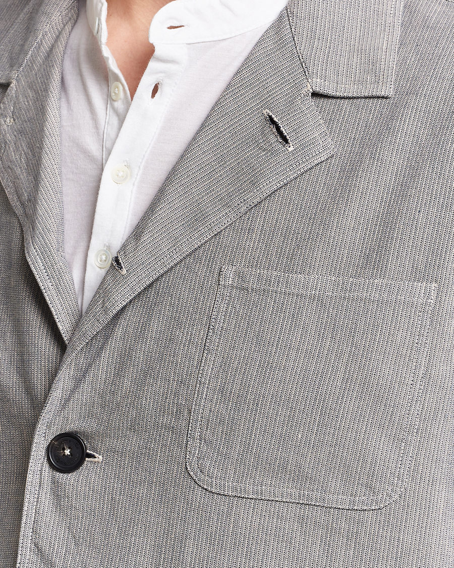 Homme | Manteaux Et Vestes | Massimo Alba | Florida Cotton/Linen Shirt Jacket Light Grey
