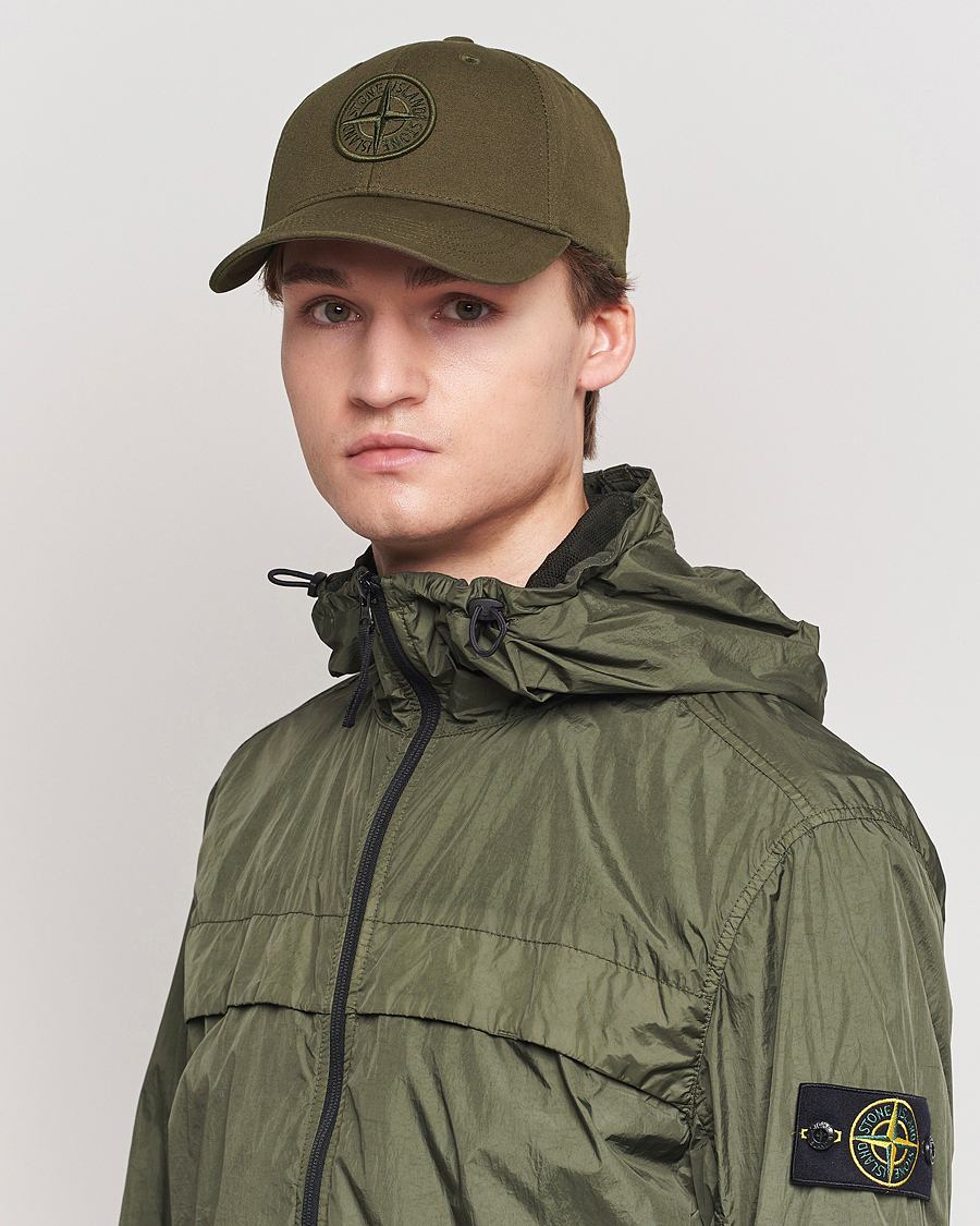 Homme | Stone Island Classic Cotton Cap Military Green | Stone Island | Classic Cotton Cap Military Green