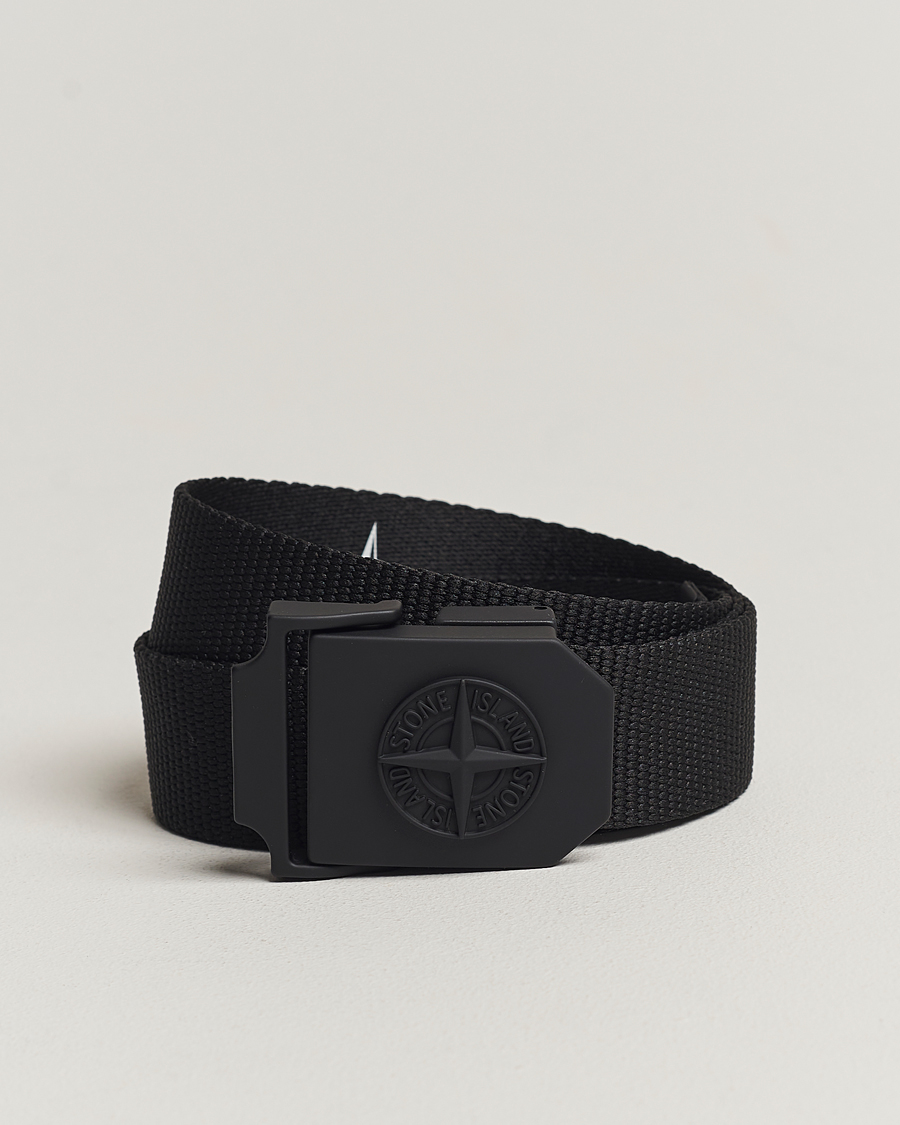 Homme | Stone Island Textile Belt Black | Stone Island | Textile Belt Black