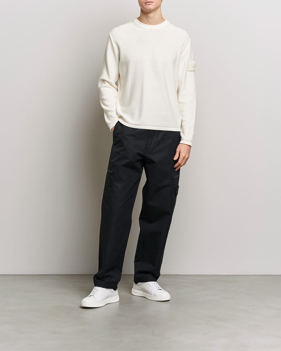 Homme | Pulls Et Tricots | Stone Island | Ghost Knitted Cotton/Cashmere Sweater Natural Beige