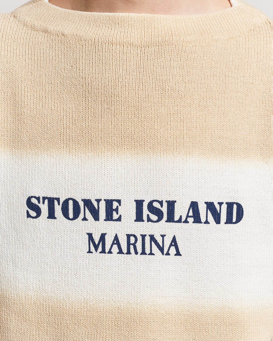 Homme | Pulls Et Tricots | Stone Island | Marina Organic Cotton Sweater Natural Beige