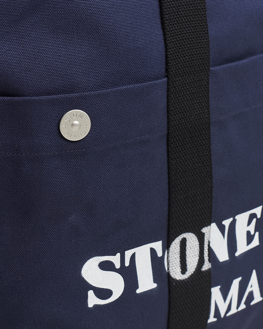 Homme | Stone Island Marina Large Tote Bag Royal Blue | Stone Island | Marina Large Tote Bag Royal Blue