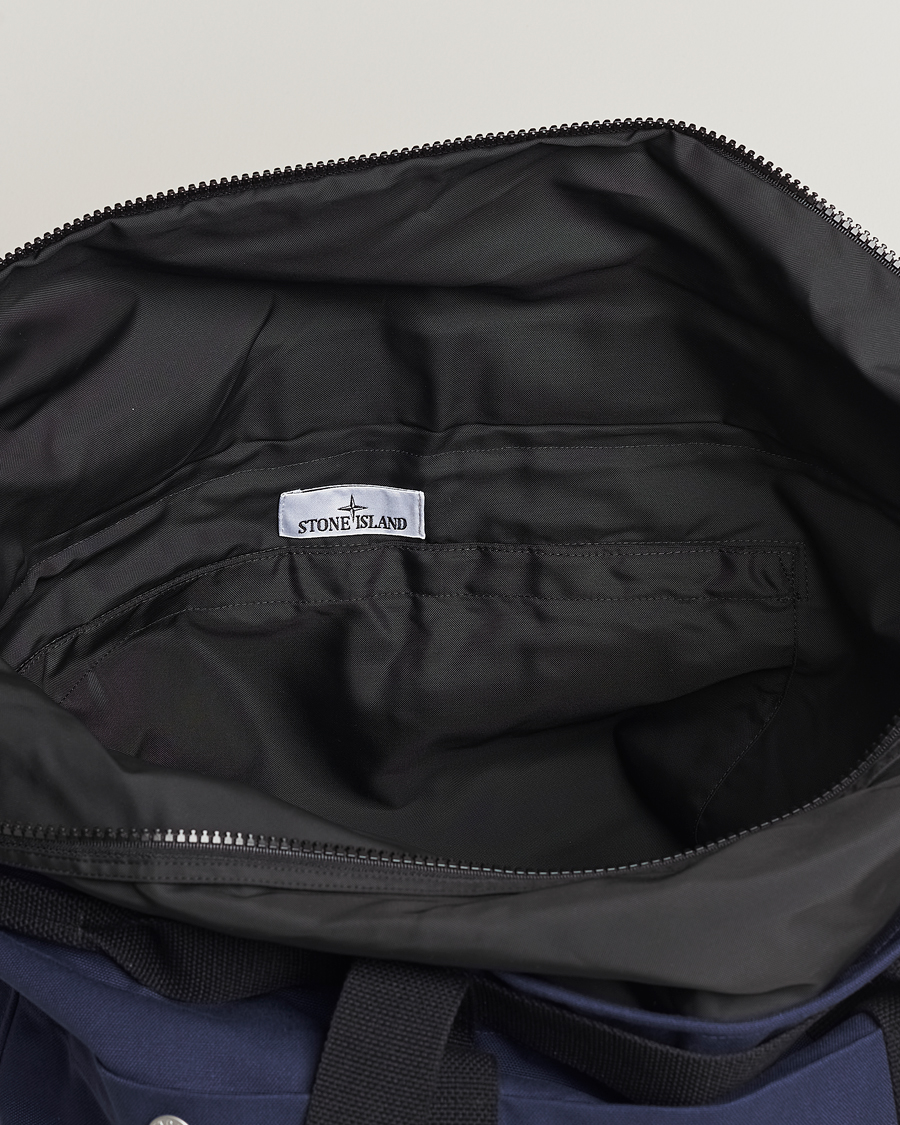 Homme | Stone Island Marina Large Tote Bag Royal Blue | Stone Island | Marina Large Tote Bag Royal Blue