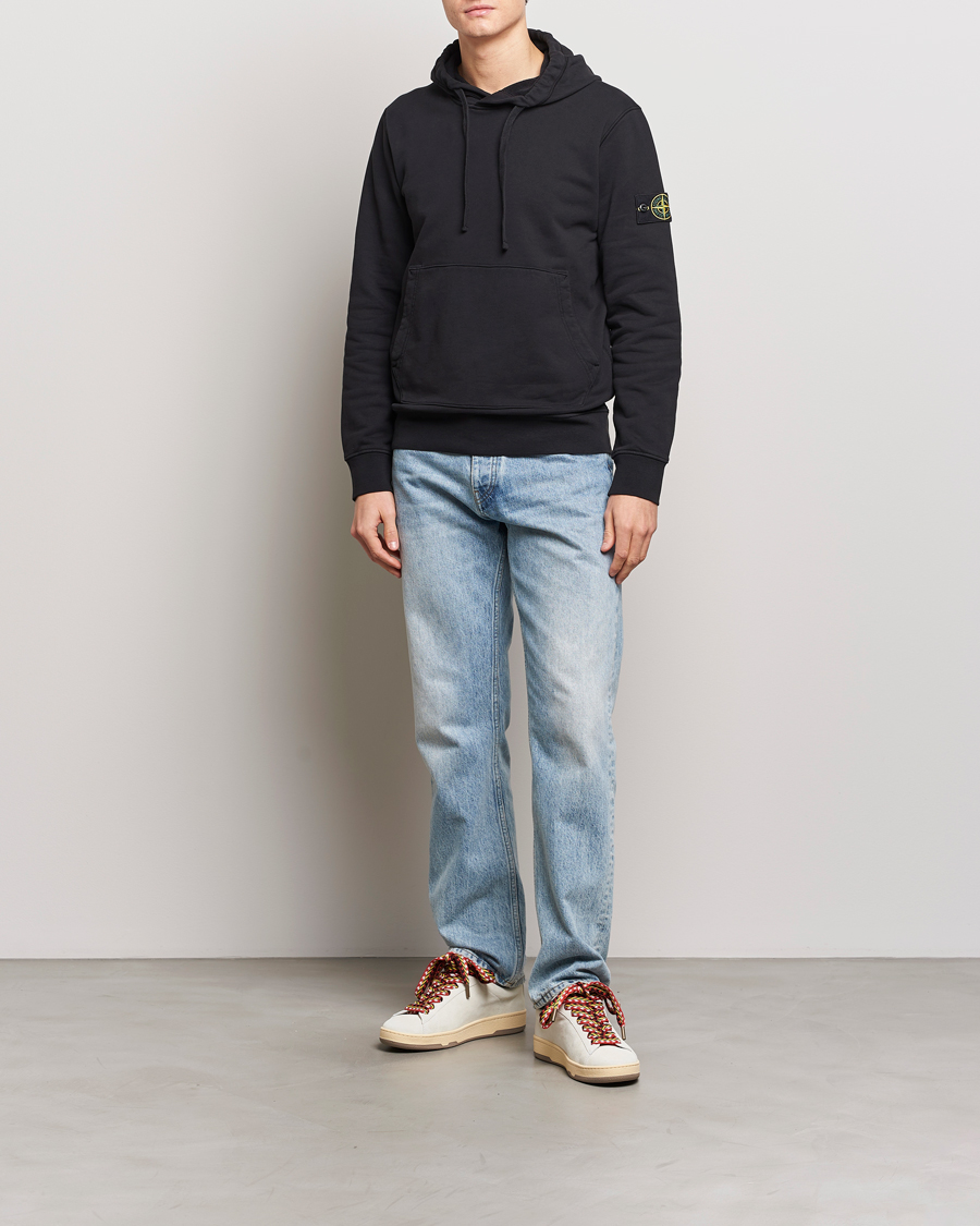 Homme | Pulls Et Tricots | Stone Island | Garment Dyed Cotton Fleece Hood Black