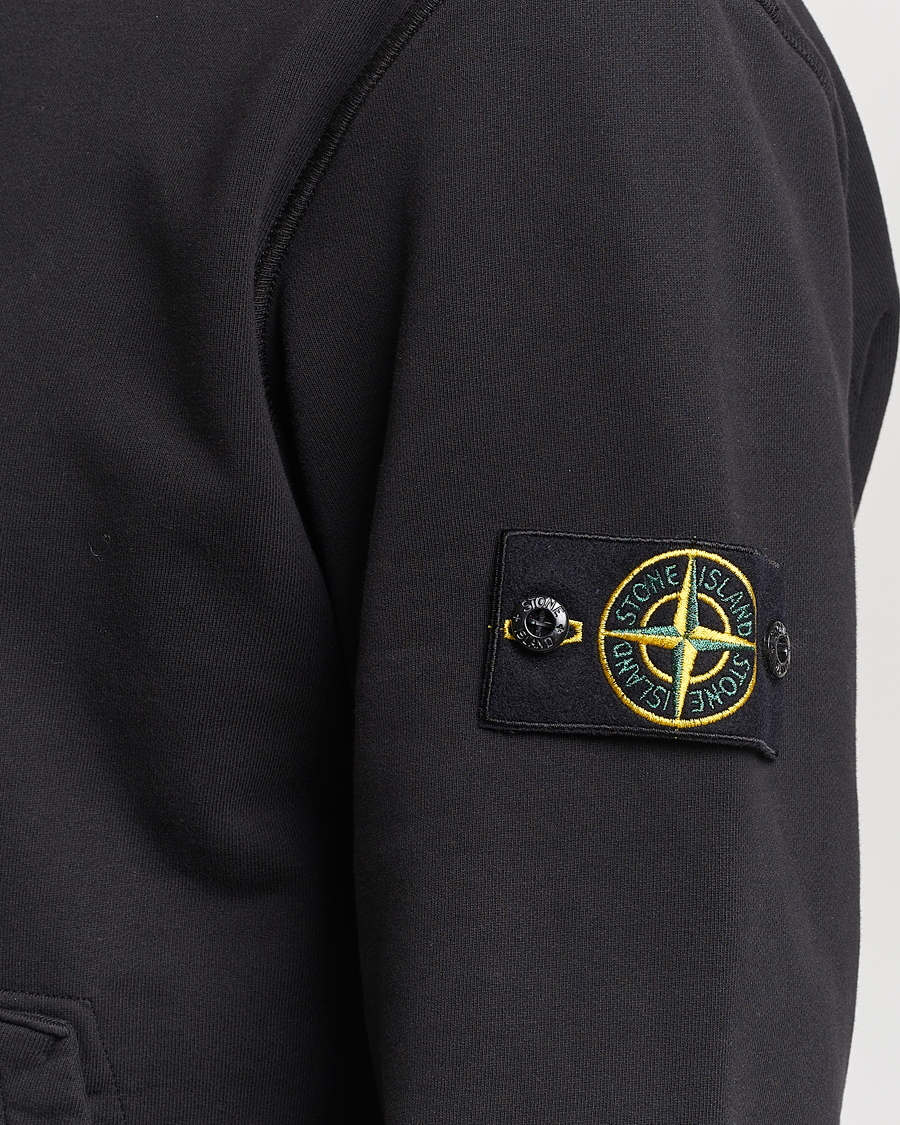 Homme | Pulls Et Tricots | Stone Island | Garment Dyed Cotton Fleece Hood Black