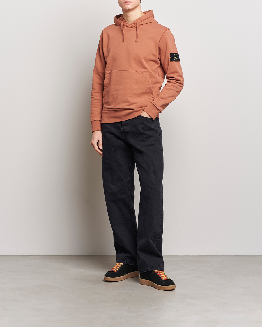 Homme | Pulls Et Tricots | Stone Island | Garment Dyed Cotton Fleece Hood Rust