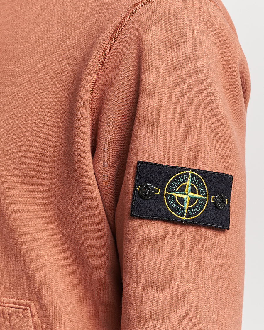 Homme | Pulls Et Tricots | Stone Island | Garment Dyed Cotton Fleece Hood Rust