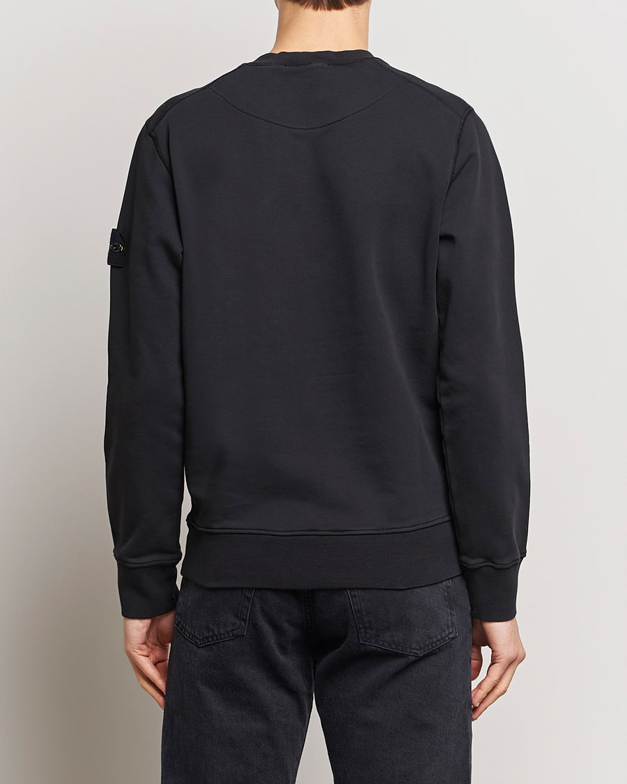 Homme | Pulls Et Tricots | Stone Island | Garment Dyed Cotton Sweatshirt Black