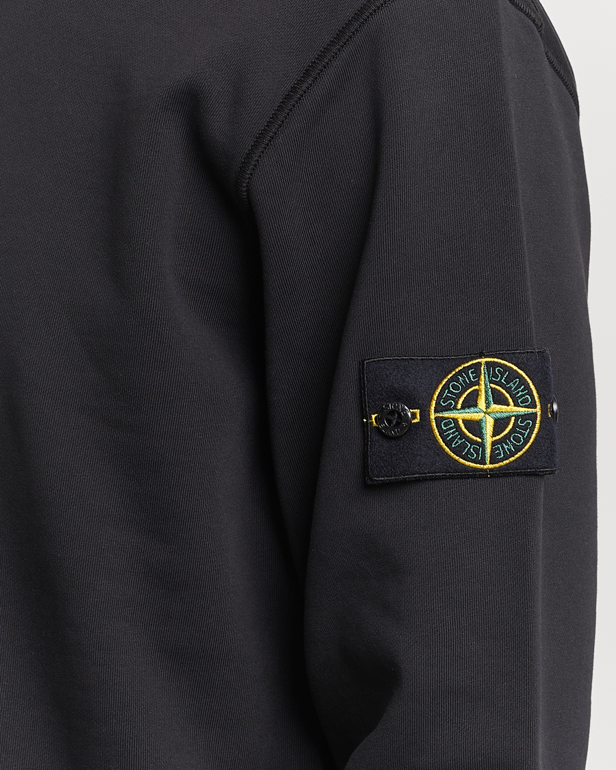 Homme | Pulls Et Tricots | Stone Island | Garment Dyed Cotton Sweatshirt Black