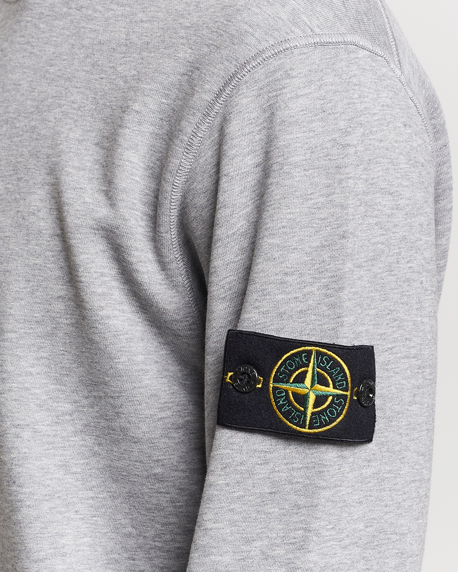 Homme | Pulls Et Tricots | Stone Island | Garment Dyed Cotton Sweatshirt Melange Grey