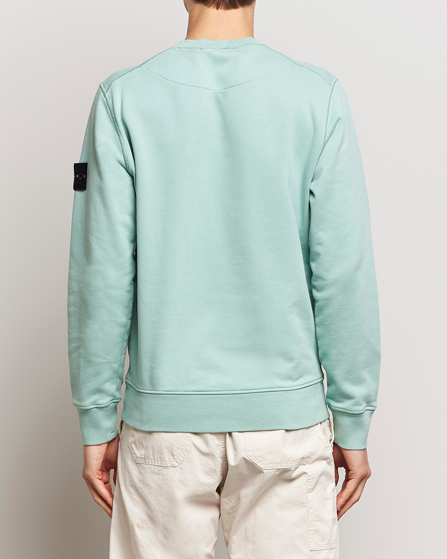 Homme | Pulls Et Tricots | Stone Island | Garment Dyed Cotton Sweatshirt Light Green